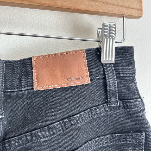 Madewell Classic Straight Denim High Rise Dark Wash Jeans Black 25 - Picture 7 of 8